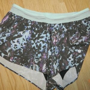 lululemon athletica Split Second Multicolor Athletic Shorts Size 8